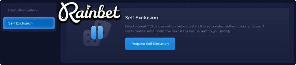 how to suspend your account after rainbet uk login
